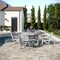 Flash Furniture Colonel Commercial Grade Indoor/Outdoor 48-in Rnd Recycled HDPE Adirondack Dining Table for 4, Gry LE-HMP-248-01-GRY-GG - alternate 2